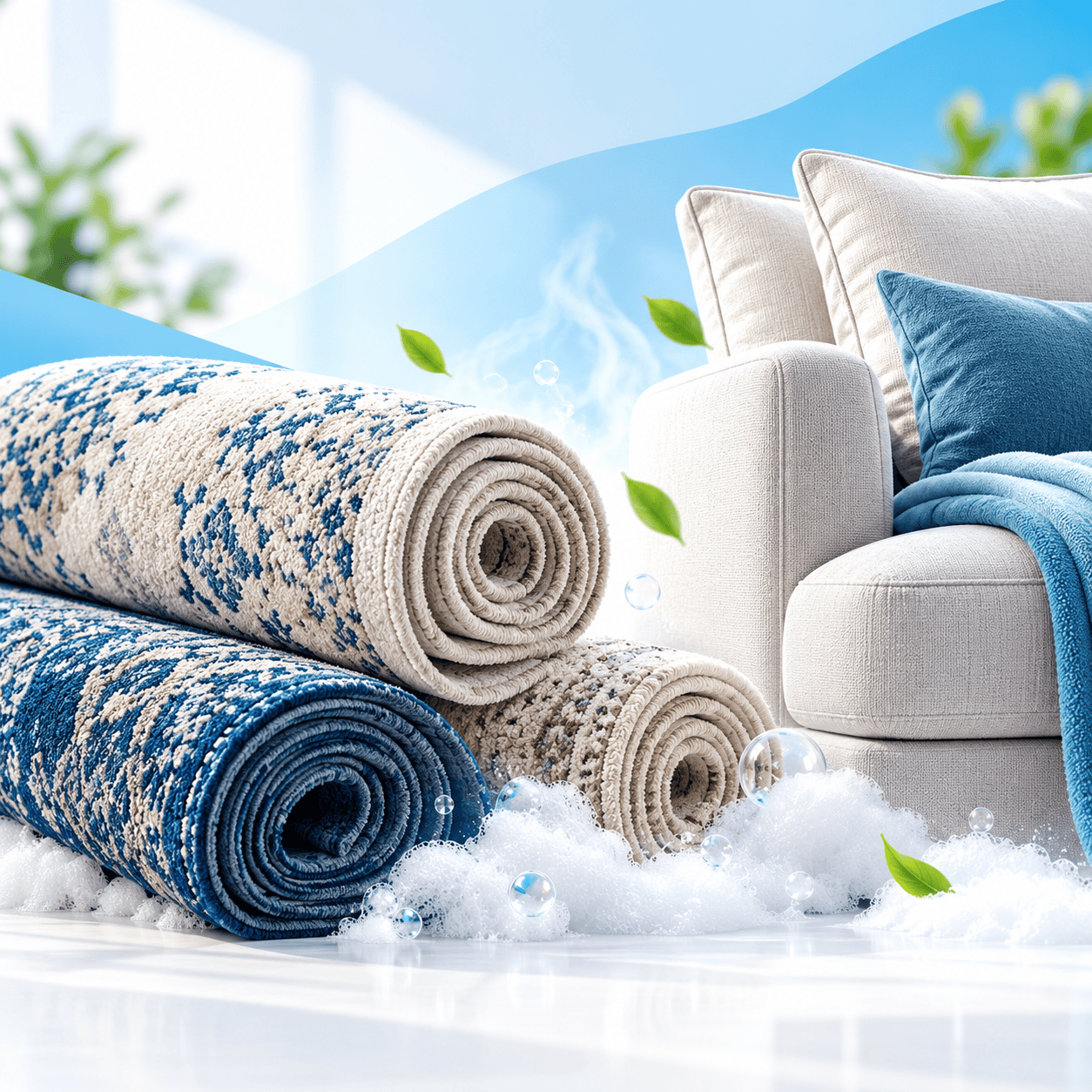 Carpet and Sofia washing